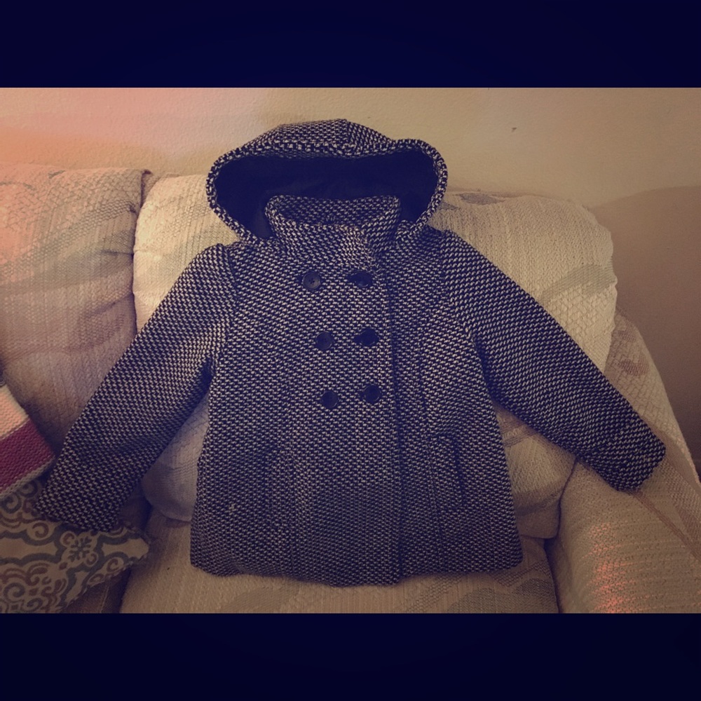 Old Navy Plaid Peacoat