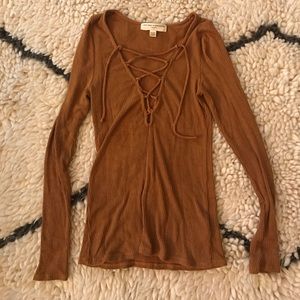 Project Social T lace up top