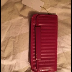 NWT Super Cute Red Patent Ted Baker Clutch!