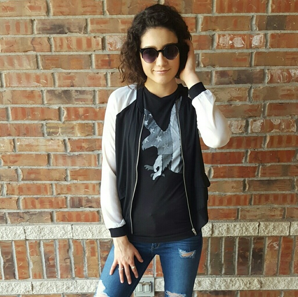 SOLD Bomber Jacket - Picture 2 of 3