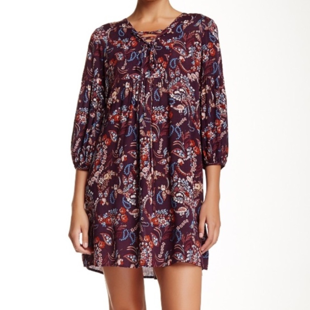 RO&DE floral front tie dress