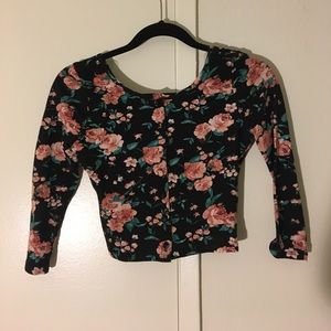 Flower crop top