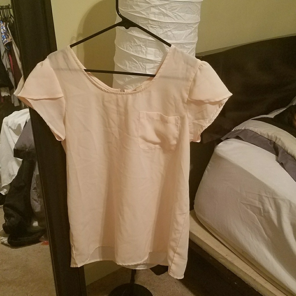 Pink basic blouse