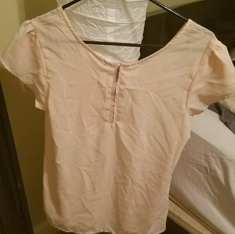 Pink basic blouse - Picture 2 of 3