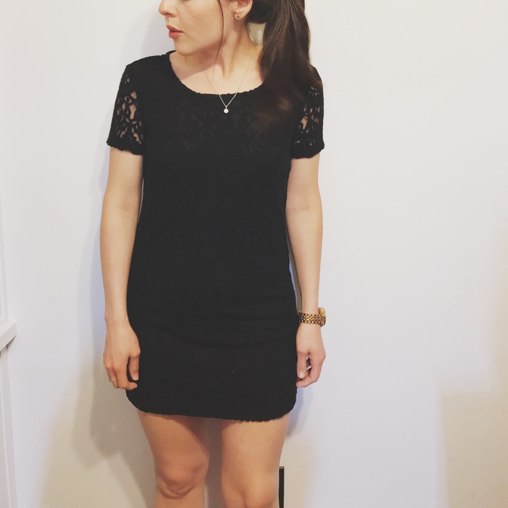 Little black dress worn once, for this photo