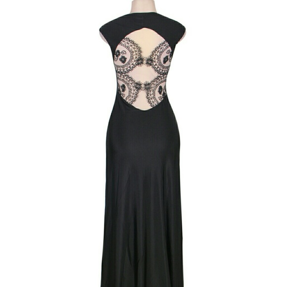 Elegant Square Collar Embroidered Formal Dress - Picture 2 of 8