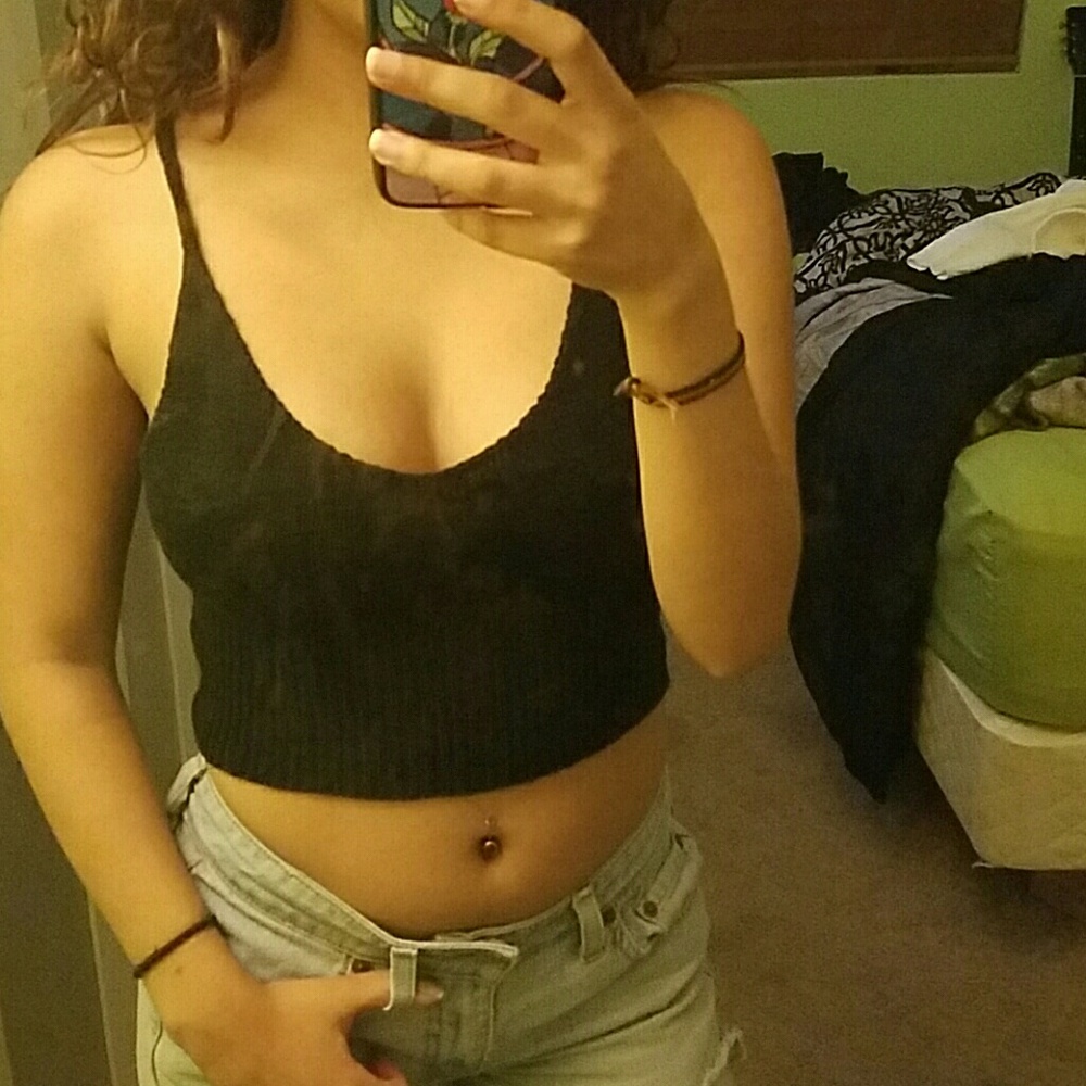 Adorable knit crop top