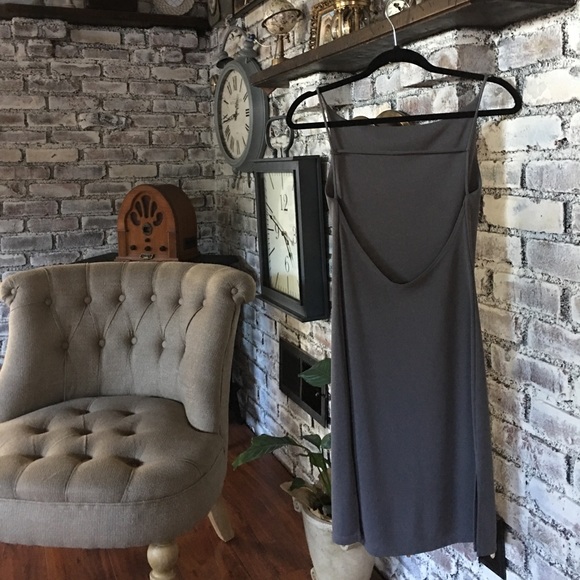 Forever 21 dark grey backless dress size small - Picture 2 of 3