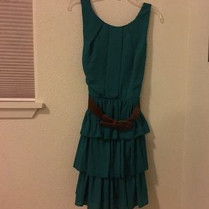 Teal dress (belt included)