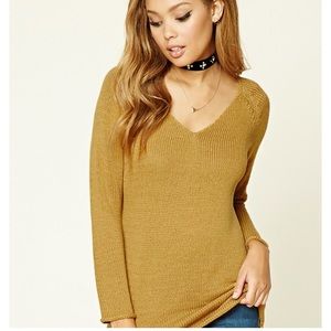 NWT! Yellow V-Neck Sweater, Yellow Sweater, V Neck