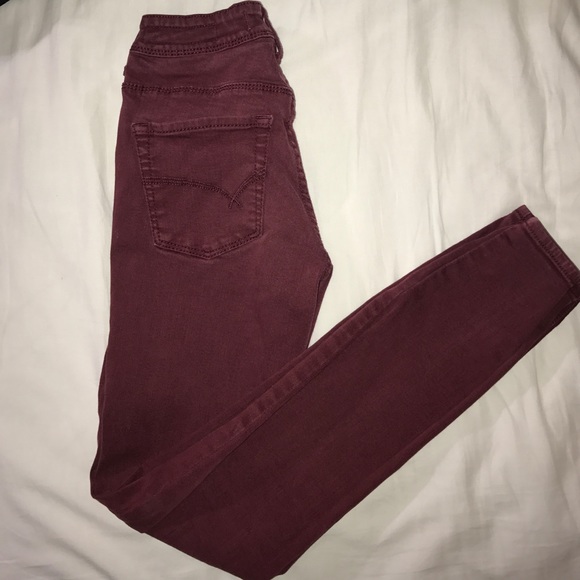 PacSun Denim - BULLHEAD High Waisted Maroon Pants
