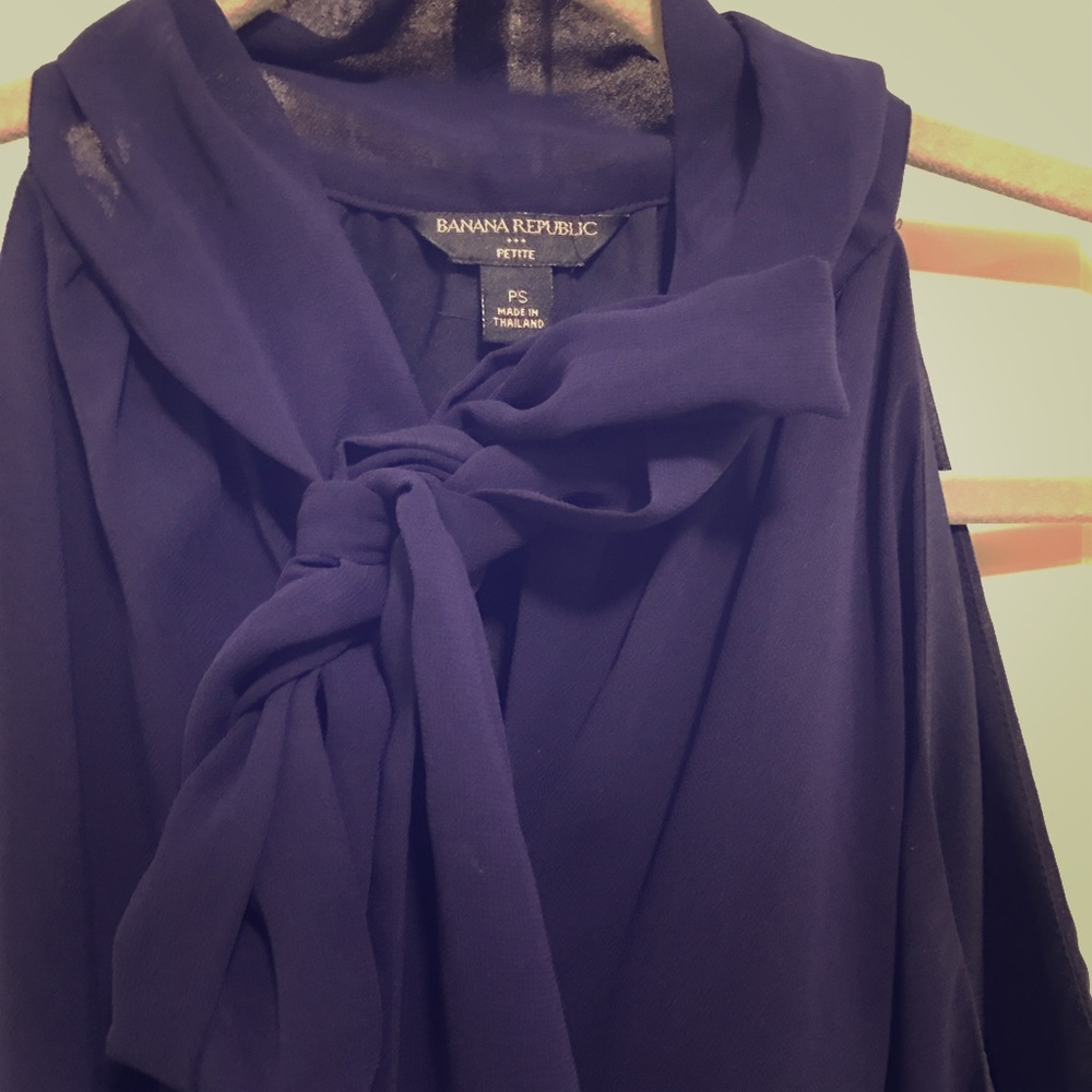 Banana Republic Neck Tie Top