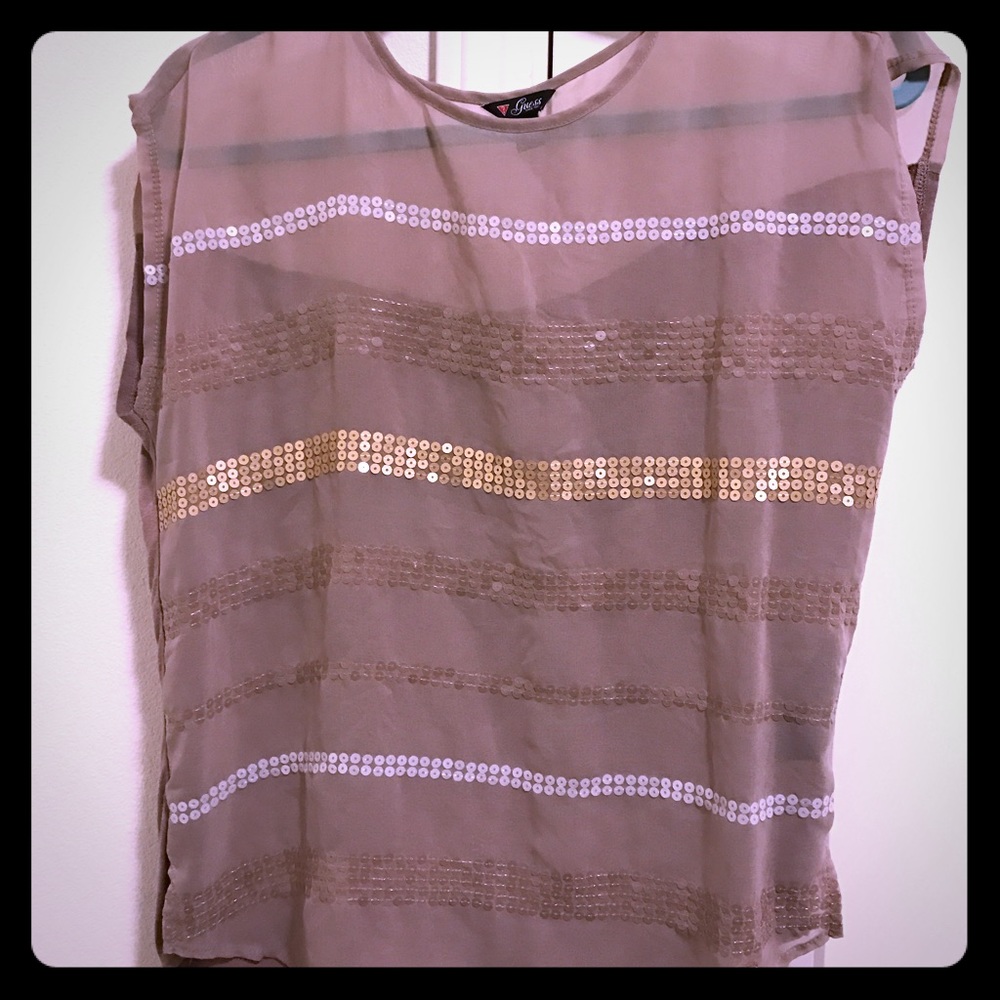 One of my faves...Guess Sequin top