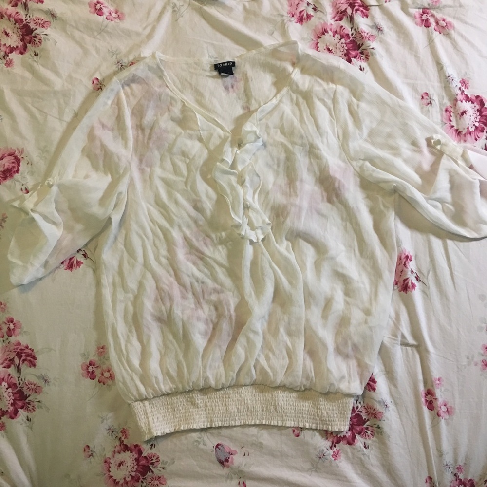 White Torrid Blouse!
