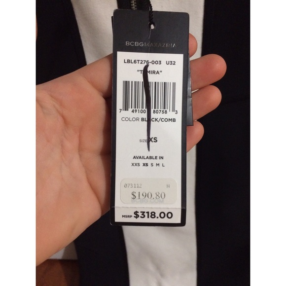 BCBG MAXAZARA xs black and white bandage dress - Picture 2 of 3