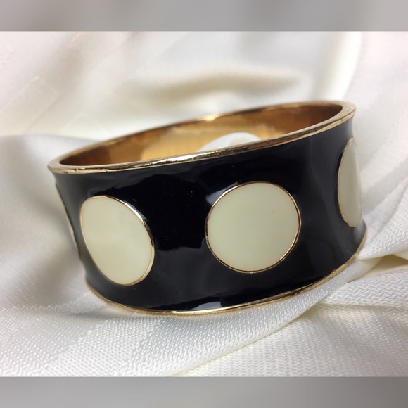 Vintage Black and Cream Designer Bangle - Picture 2 of 8