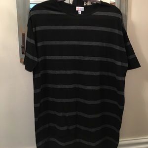 Lularoe XS Irma black and gray