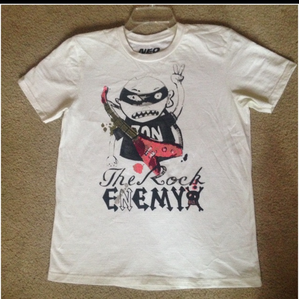 Neon "The Rock Enemy" graphic T
