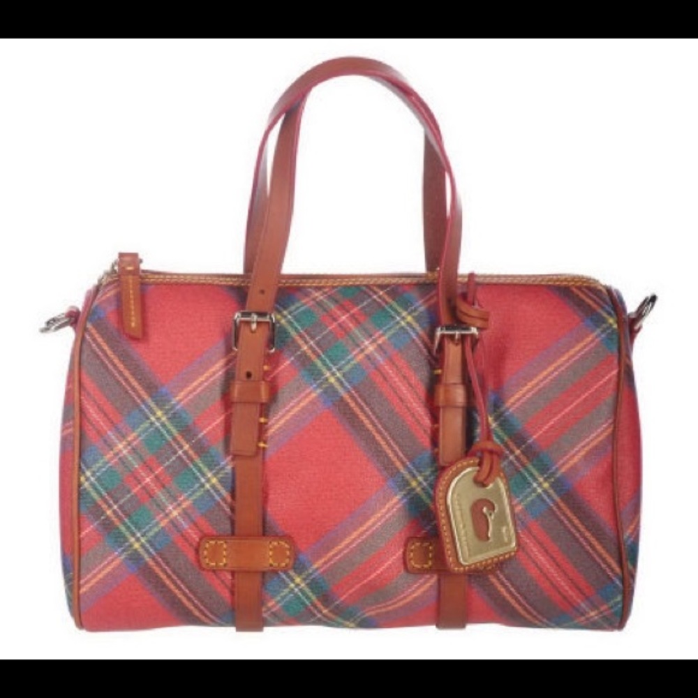 Dooney and Bourke coated cotton plaid satchel ❤️