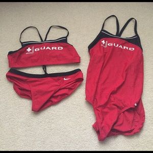 2 Nike Lifeguard Bathing suits