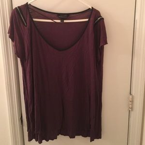 Rock and Republic zipper sleeve tee