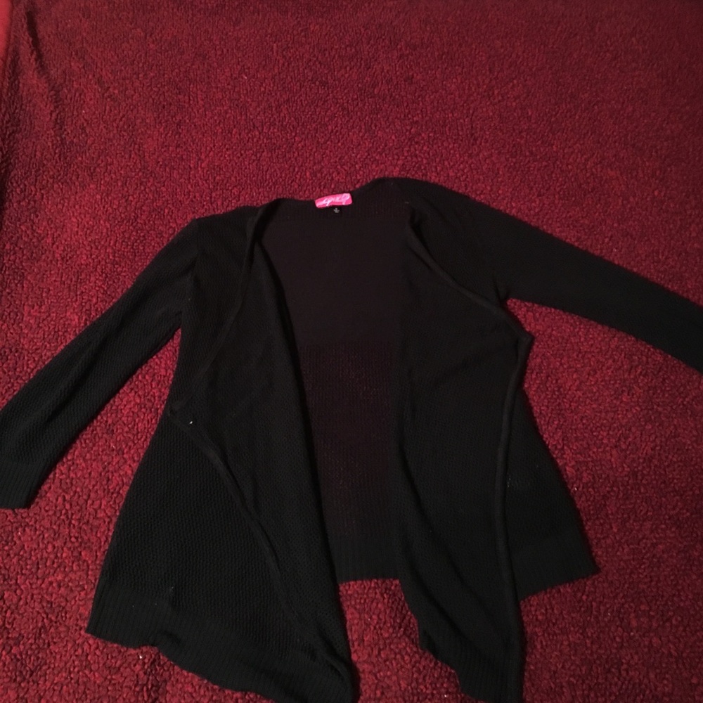3/4 sleeve see through cardigan
