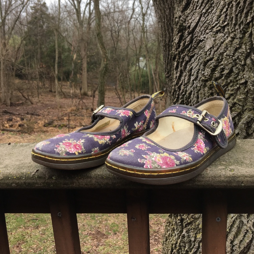 Floral Woolwich Mary-Jane Dr. Martens