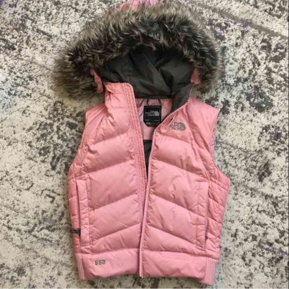 New The North Face Pink Vest XS