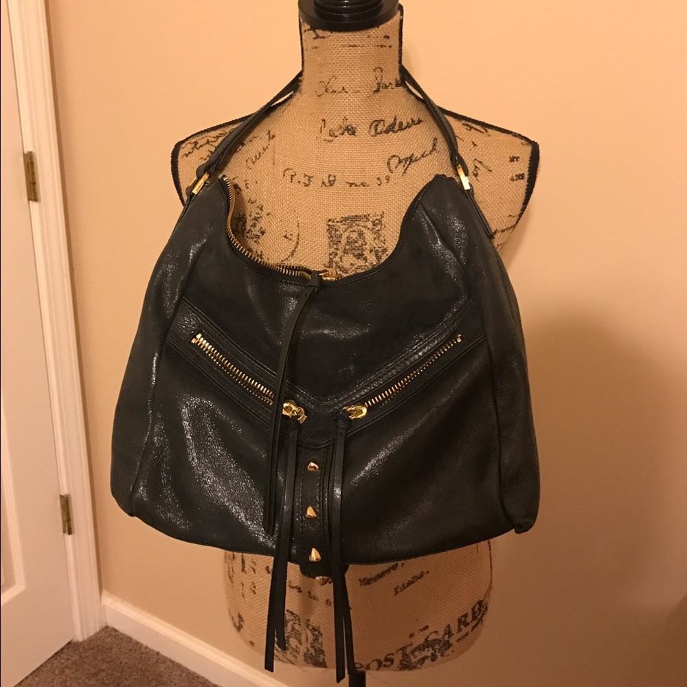 Navy Leather Botkier Handbag