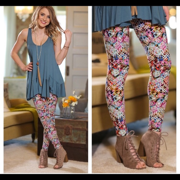 Infinity raine multi Aztec legging os - Picture 2 of 2