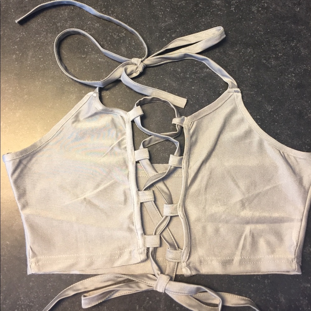 Sexy Halter Bandage Tank Top - Picture 4 of 8