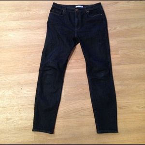LOFT size 8P, Modern skinny ankle jeans, dark wash