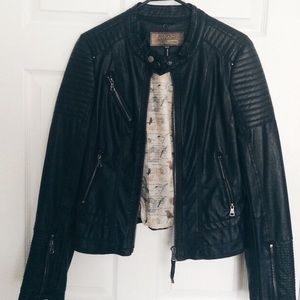 Faux Leather Black Jacket