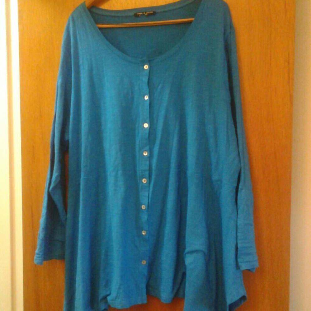 Cable & Gauge Sea Blue Tunic