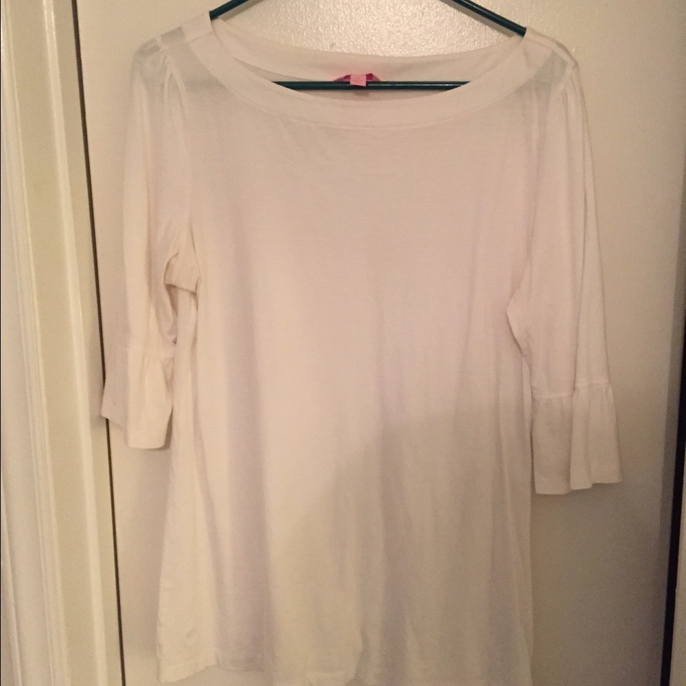 Lilly Pulitzer flutter sleeve tunic top