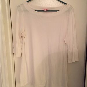 Lilly Pulitzer flutter sleeve tunic top