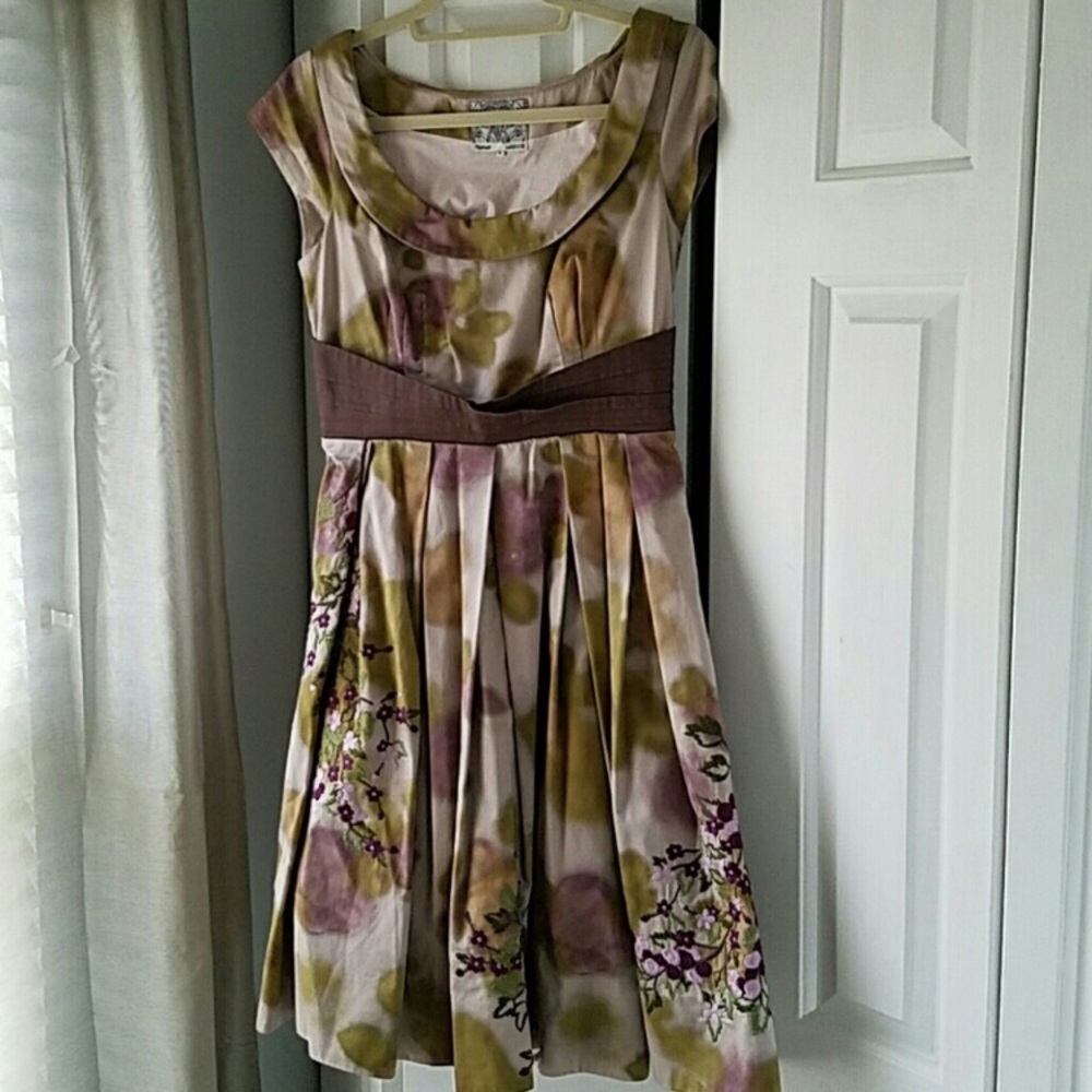 Anthropologie Water Color Dress