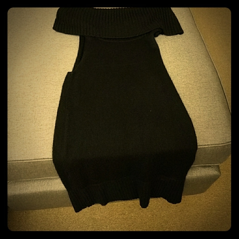 Ann Taylor medium black sweater dress