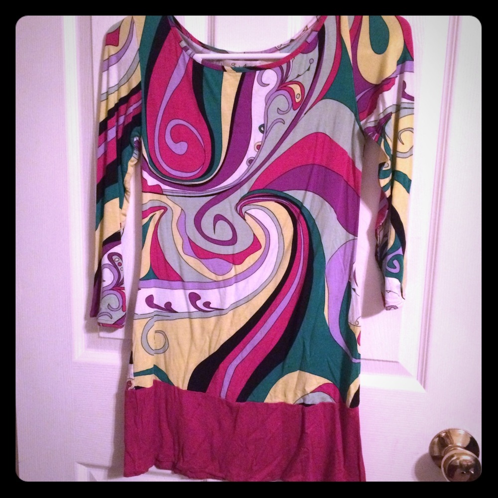  Sweetees Tunic Pink Swirls - Size Small
