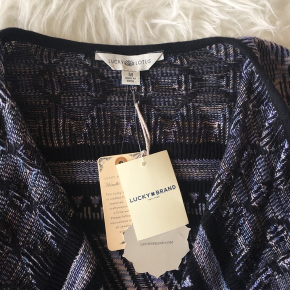 Lucky Brand Lotus open cardigan sweater - Picture 3 of 4