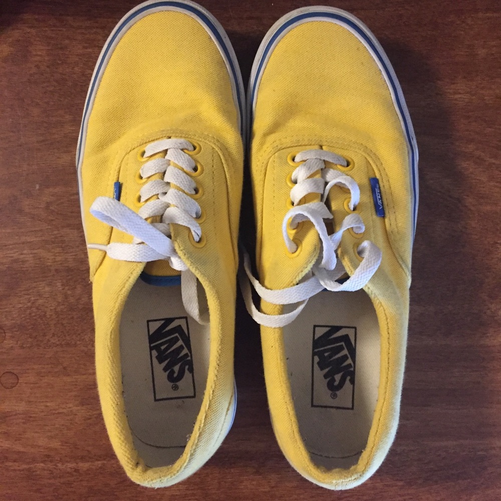 Yellow Vans sz 8 woman's