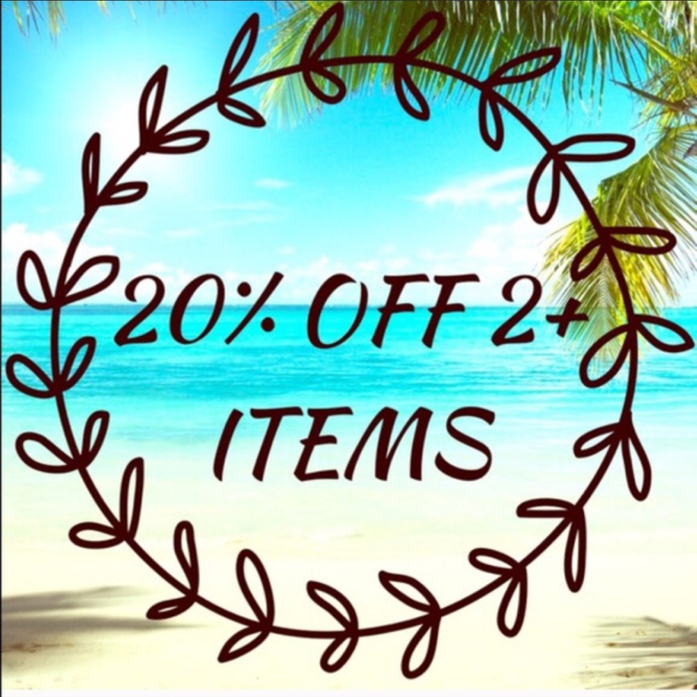 20% off any 2 items plus 👗👠👡👜👛🕶🎒👟👙