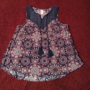 Colorful print tank💙