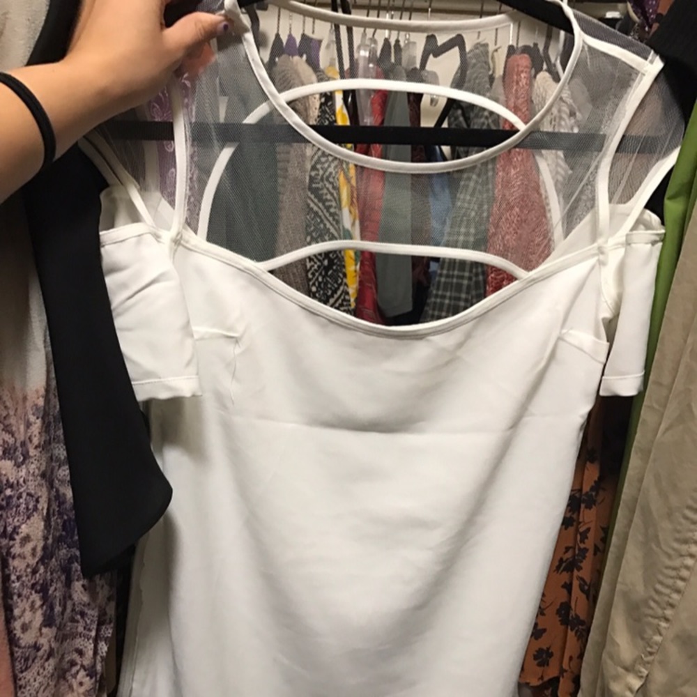 white tobi dress