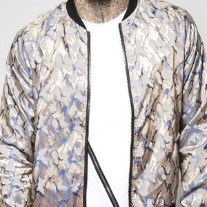 Camo bomber jacket men's