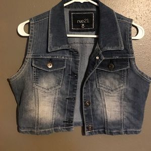 Jean jacket vest