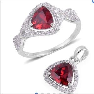 Ring with matching pendant