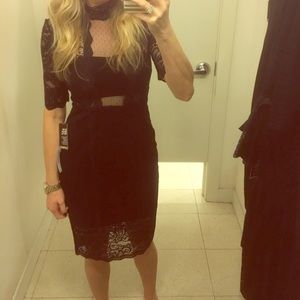 Black lace dress