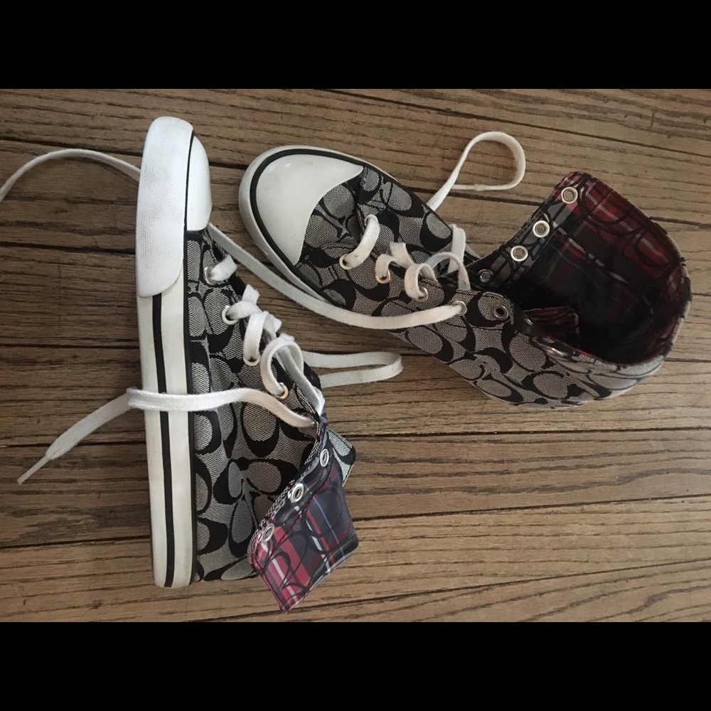 Coach high top sneakers size 7.5