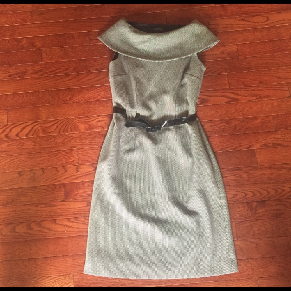 Tahari Bell Collar Dress